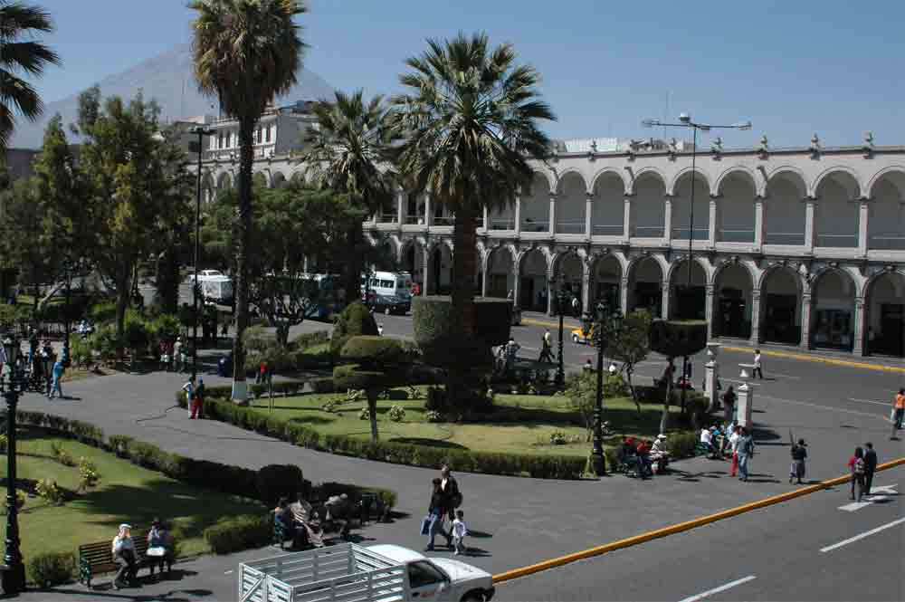 25 - Peru - Arequipa, plaza de armas, vista superior